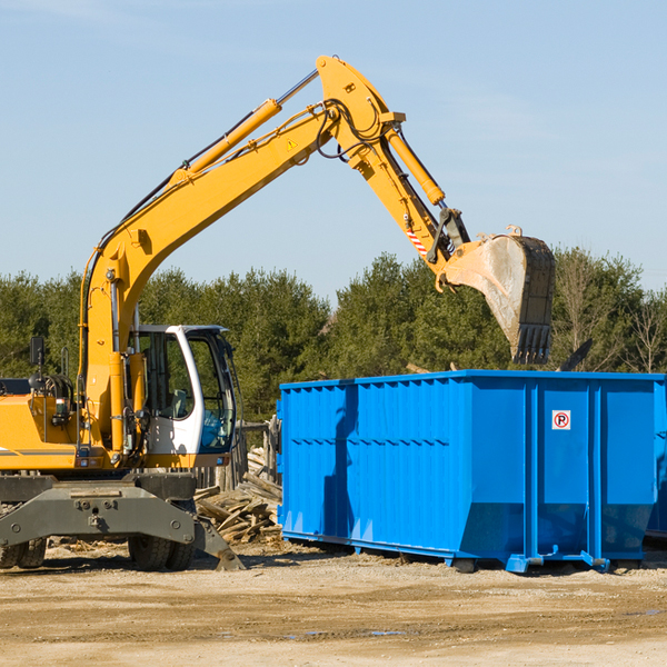 can i choose the location where the residential dumpster will be placed in Arrow Point